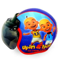 Helm Bogo Anak Usia 2 3 4 5 6 7 Tahun Motif Kuromi Upin ipin