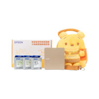 【EPSON】官方直營 小熊維尼收納包+3捲標籤帶組★LW-C610 智慧藍牙奶茶標籤機(2年保固組)