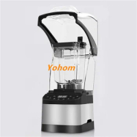 Professional Fruit Carrot Smoothie Blender with Sound Proof Cover Kitchen Tool Commercial Mixer Blender