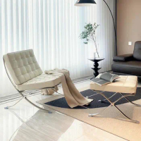White Lounge Office leather Lounge Chairs Modern Lounge Chair Manufacturers Barcelona chair