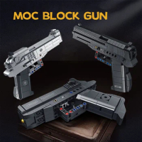 MOC Bricks Desert Eagle Gun Battlefield Classic Military Building Blocks Set Particle Model Adult Kids Boy DIY Toys Gifts M1911