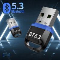 USB Bluetooth 5.3 Dongle Adapter for PC Speaker Wireless Mouse Keyboard Music Audio Receiver Transmitter Bluetooth