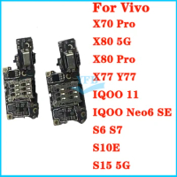 For Vivo X70 X80 X77 Pro S10E Y77 IQOO 11 Neo6 SE S6 S7 S15 5G USB Charger Charging Port Dock Connector Board Ribbon Flex Cable