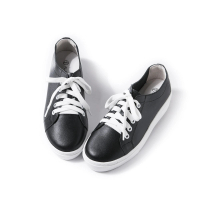 ALAIN DELON 亞蘭德倫 全真皮綁帶舒適休閒鞋A78509(3色 黑色 白色 藍色)