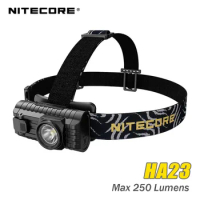 NITECORE HA23 250 Lumens CREE XP-G2 S3 LED Headlamp Waterproof AA Portable Lightweight Light with battery