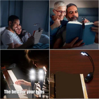 Music Stand Light,Clip on LED Book Lights,Reading Lamp in Bed,2Brightness Levels,Perfect for Bo