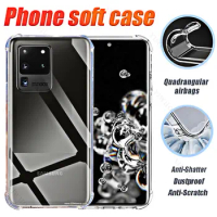 Soft Silicone Shockproof Case for Samsung Galaxy S20 Ultra 5G TPU Transparent for Sumsung S20 Ultra 5g 6.9" SM-G988 Covers Shell