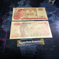 Koleksi 100 Rupiah Sudirman Tahun 1968 Original Gress Mulus Baru