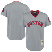 High quality and most popular embroidered jersey custom mens Mitchell and Ness Boston Red Sox baseba