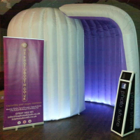 Lighting Inflatable Photo Booth Background Inflatable LED Photo Booth Inflatable Igloo Enclosure