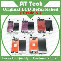 Genuine Original LCD Refurbished Display For Iphone 5s se 6 6s plus LCD Screen Original Digitizer With Cold Glue Frame Assembly