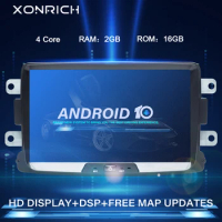 1 din android 10 Car radio multimedia player For Dacia Lodgy Logan Duster Sandero Renault Captur/Lada/Xray DVD gps navigation
