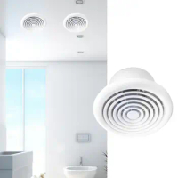 Bathroom Exhaust Fan Waterproof Extractor Ceiling and Wall Mount Ventilation Fan for Garage Toilet Laundry Room Kitchen Bathroom