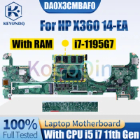 DA0X3CMBAF0 For HP X360 14-EA Notebook Mainboard i5-1135G7 i7-1165G7 i7-1195G7 RAM M26865-601 Laptop Motherboard Full Tested