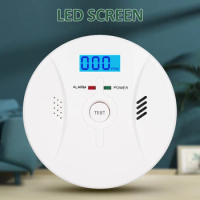 2 in 1 CO and Smoke Alarm Carbon Monoxide Detectors Smoke Detector Smoke Combination CO Alarm Fire CO for Alarm LED Screen