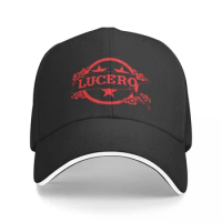 Lucero Band Text Logo Red Baseball Cap New In The Hat Kids Hat |-F-| Golf Hat Man Women's Hats Men's