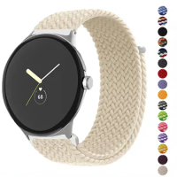 Braided Solo loop for Google pixel band Strap Smartwatch Elastic Adjustable Nylon band belt bracelet Pixel Watch 2 Accessories