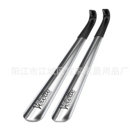 2025 Best-Selling Collaboration Model Black Handle Curved Hook Stainless Steel Shoe Horn Shoe Puller