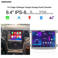 Carplay DSP Car Radio 2 Din Android 13 For Dodge ram 1500 2500 Challenger Charger Durango Grand Cherokee Auto GPS Navigation BT