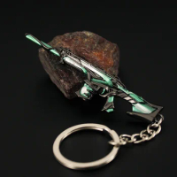 Valorant Keychain Weapon Model Phantom Ruination 8cm Metal Gun Toys Game Peripheral Alloy Accessorie