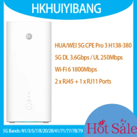 Unlocked GHTelcom HUA WEI 5G CPE Pro 3 H138-380 WiFi 6 Router 5G 4G LTE Cat19 Gigabit Modem
