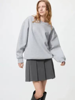 UNIQLO Rok Model Celana Lipit Pleated Skort WANITA DARK GRAY XL