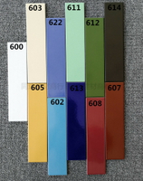 60×240釉面磚外墻磚白色彩色亮面磚平面條磚農村修補外墻面瓷磚
