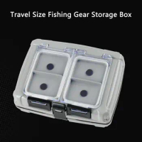 Fishing Tool Box Reusable High Capacity Spring Push Button Simple Fishing Hook Storage Box Angling Supplies