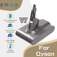 8.0Ah Replacement battery for Dyson V6 V7 V8 V10 Series SV12 DC62 SV11 sv10 Fluffy Extra Handheld Vacuum Cleaner Spare Batterie