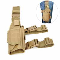 Hunting Drop Leg Holster Airsoft Pistol Bag Right Handed Tactical Thigh Pistol Gun Holster Leg Harness