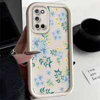 Case For OPPO Reno 10 Pro 5G 10Pro Shockproof Silicone Matte Cover For OPPO Reno 11 10 Pro 10Pro Reno11 Flower Print Cases