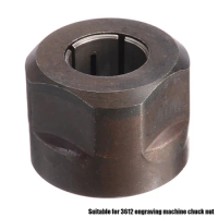 12.7mm 1Black Metal 1/2" Collet Nut Plunge Router Parts For 1Makita 3612 Engraving Machine Plunge Router 20 X 27mm