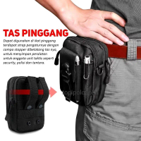 Tas Pinggang Pria Canvas Tas Selempang HP Tas Sarung HP Pria Elegant Simple