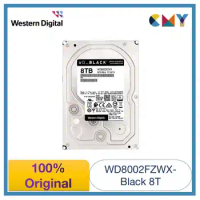 100% Original Western Digital WD Black 8TB 3.5 HDD Performance Gaming Internal Hard Drive SATA 7200 rpm WD8002FZWX