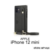 iPhone12 mini 5.4吋 斜跨腕帶手機皮套(FS214)【預購】