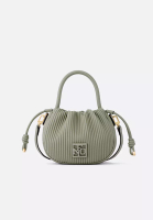 FION Stripe Leather Top Handle Bag
