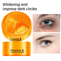 Vitamin C Eye Mask Eye Patches Brighten Serum Remove Eye Bag Eye Lines Repair Dark Circle Moisturizing Lifting 60pcs