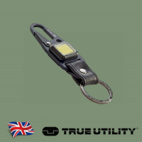 【TRUE UTILITY】英國多功能充電型LED鈕扣燈鑰匙圈CLIPLITE(TU918)