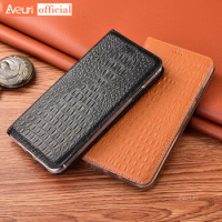 Luxury Genuine Leather Flip Phone Case For OnePlus Ace Pro Crocodile Style Cover Case For OnePlus Ace 2 V One Plus 2V Coque