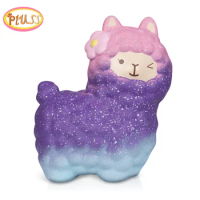 Animal Squishy Soft Alpaca Cute Squishi Sheep Toys Squishies Squeeze Jumbo Slow Rising Anti Strees Toy PU Foam Kids Funny Gifts