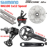 Shimano Deore M6100 12 Speed Groupset MTB 12V Gear Set 12S Derailleur Shifter M5100 Crankset Bicycle K7 MS HG Mountain Bike Part