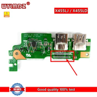 Used X455LJ IO board REV2.1/3.1 For Asus X455LJ X455LD A455L Y483L W419L X455L usb sd card board USB BOARD IO board Test well