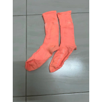 ✹(USED) ถุงเท้า personal best สีส้ม size s☛