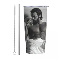 Stainless Steel Tumbler Can Yaman Thermal Mug Actor Sleep Insulated Cold and Hot Car Mugs Beach Graphic Water Bottle