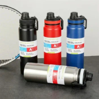 Car water bottle Portable travel stainless steel space kettle thermos bottle Large capacity sports water bottle