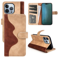 Phone Case For iphone 12 Pro Max 12 mini Splicing Leather Wallet Case For iPhone 13 Pro Max 13 mini 