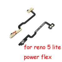 10pcs Power On Off Button Key Flex Cable For OPPO Reno 5 Lite A9 2020 A52 A53 A72 A73 A12 A15 A31 F9 F5 Volume Switch Flex