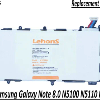 LehonS 1x New 4600mAh Tablet Battery For Samsung Galaxy Note 8.0 8 3G GT-N5100 GT-N5110 N5100 N5120 SP3770E1H Tab Batteries 65g