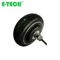 E-tech 6 inch gearless DC e-scooter 36V 48V 250W 350W hub motor wheel