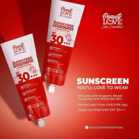 [ORIGINAL HQ] SUNSCREEN BEAUTY LOVE READY STOK